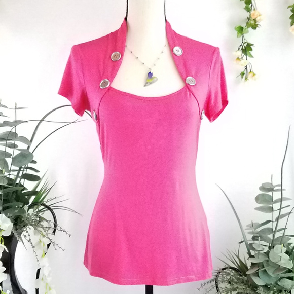 Sexy Patty Boutik Button Accent Top - Picture 1 of 7